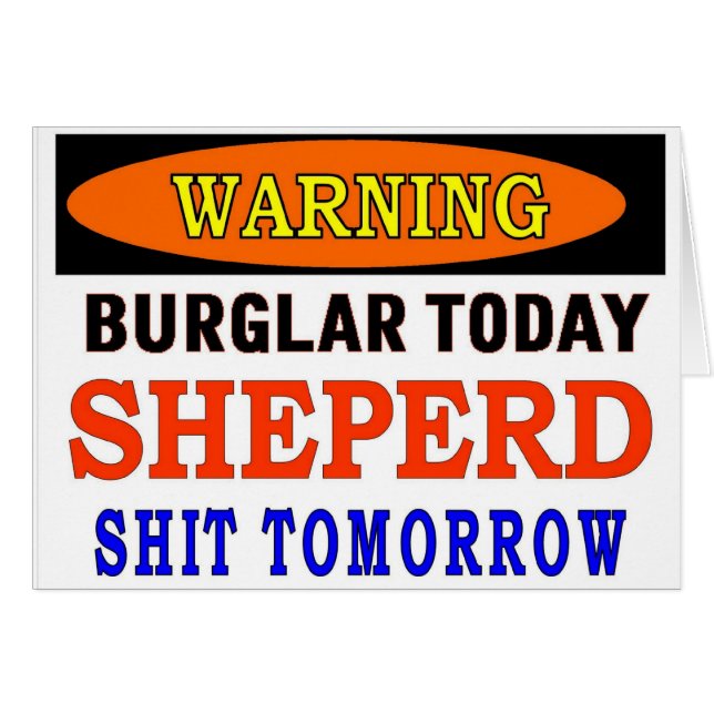 SHEPERD WARNING (Vorderseite (Horizontal))
