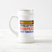 SHEPERD WARNING BIERGLAS (Links)