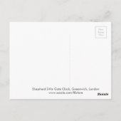 Shepherd 24h Gate Clock, Greenwich Postcard Postkarte (Rückseite)