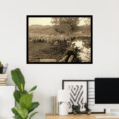 Shepherd and Flock South Dakota 1891 Poster (Heimbüro)