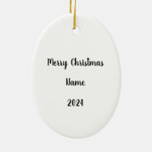 Shepherd Boy Lamb & Star Watercolor Art Keramik Ornament (Hinten)