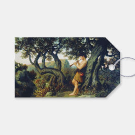 Shepherd Boy Playing a Woodwind Musikinstrument Geschenkanhänger