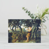 Shepherd Boy Playing the Flute Karte (Stehend Vorderseite)