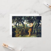 Shepherd Boy Playing the Flute Karte (Vorderseite/Rückseite Beispiel)