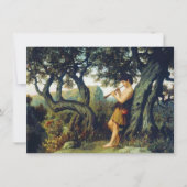 Shepherd Boy Playing the Flute Karte (Vorderseite)
