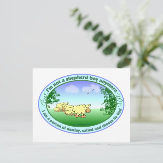 Shepherd Boy Postkarte (Stehend Vorderseite)