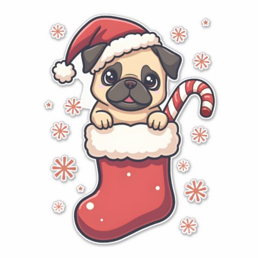 Shepherd Caroling Night Aufkleber (Vorderseite)