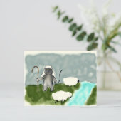 Shepherd Cat Postcard Postkarte (Stehend Vorderseite)