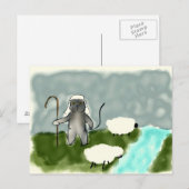 Shepherd Cat Postcard Postkarte (Vorne/Hinten)