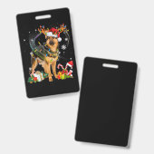 Shepherd Christmas Dog Ausweis (Vorder- & Rückseite)
