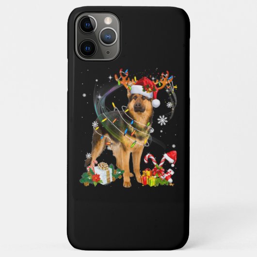 Shepherd Christmas Dog Case-Mate iPhone Hülle (Rückseite)
