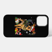 Shepherd Christmas Dog iPhone Hülle (Rückseite (Horizontal))