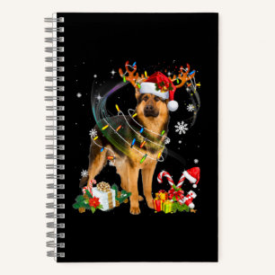 Shepherd Christmas Dog Notizblock