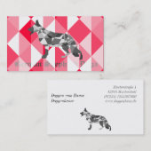 Shepherd Dog Business Cards Visitenkarte (Vorne/Hinten)