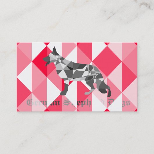 Shepherd Dog Business Cards Visitenkarte (Vorderseite)
