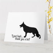 Shepherd Dog Danke Karte (Gelbe Blume)