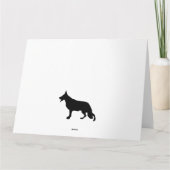 Shepherd Dog Danke Karte (Rückseite)