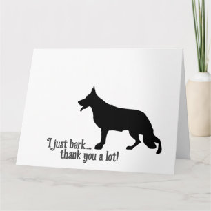 Shepherd Dog Danke Karte