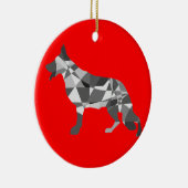 Shepherd Dog Keramikornament (Rechts)