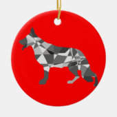 Shepherd Dog Keramikornament (Vorne)