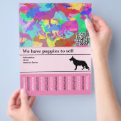 Shepherd Dog personalisiert Flyer (Hand)