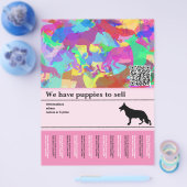 Shepherd Dog personalisiert Flyer (Einzeln)