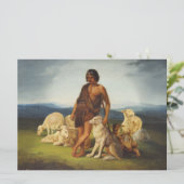 Shepherd in a Rural Landscape Karte (Stehend Vorderseite)