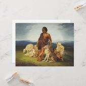 Shepherd in a Rural Landscape Karte (Vorderseite/Rückseite Beispiel)