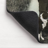 "Shepherd mit Border-Collie und Lamm " ~Mousepad Mousepad (Ecke)