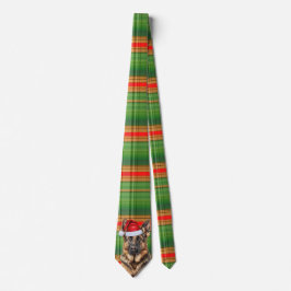 Shepherd Red and Green Plaid Holiday Christmas  Krawatte