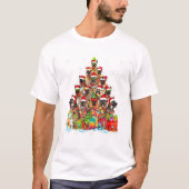 Shepherd Santa Christmas Tree T-Shirt (Vorderseite)