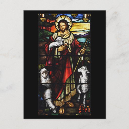 Shepherd und Seine Schafe St. JohnsAshfiel Postkarte (Vorderseite)