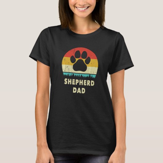 Shepherd Vater Gift for Men Funny German Shepherd  T-Shirt (Vorderseite)