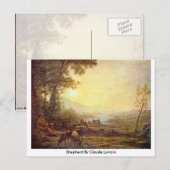 Shepherd von Claude Lorrain Postkarte (Vorne/Hinten)