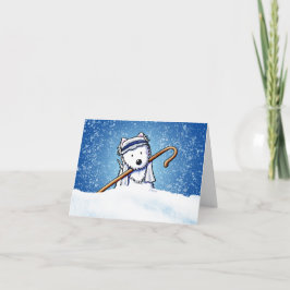 Shepherd Westie Terrier Weihnachtskarte Dankeskarte