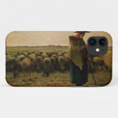 Shepherdess mit ihrer Menge, 1863 Case-Mate iPhone Hülle (Rückseite (Horizontal))