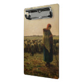 Shepherdess mit ihrer Menge, 1863 Mini Klemmbrett (Gewinkelt2)