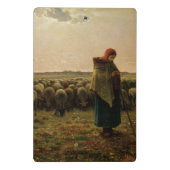 Shepherdess mit ihrer Menge, 1863 Mini Klemmbrett (Rückseite)