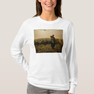 Shepherdess mit ihrer Menge, 1863 T-Shirt