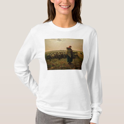 Shepherdess mit ihrer Menge, 1863 T-Shirt (Vorderseite)