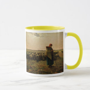 Shepherdess mit ihrer Menge, 1863 Tasse