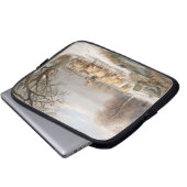 Shepherdess mit ihrer Menge in einer Laptopschutzhülle (Vorne Knopf)