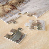 Shepherdess mit ihrer Menge in einer Puzzle (Seite)