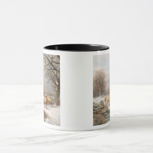 Shepherdess mit ihrer Menge in einer Tasse (Zentrum)