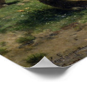 Shepherdeß with Sheep in a Landscape Poster (Ecke)