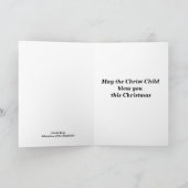 Shepherds Adoration of Jesus Feiertagskarte (Innenseite)