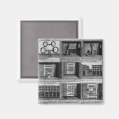 Shepherds Flucht aus dem Newgate-Gefängnis Magnet (Vorderseite/Rückseite)