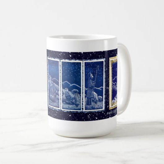 "Shepherds' Journey" Weihnachtskarte Tasse (VorderseiteRechts)