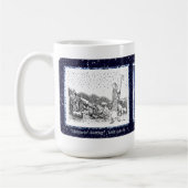 "Shepherds' Journey" Weihnachtskarte Tasse (Links)