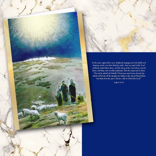 Shepherd's Watch Vintage Weihnachtskarte Feiertagskarte